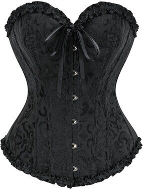 Women's Black Bustier Shapewear Lingerie Halloween Waist Push Up Corset Tops